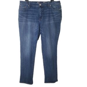 Seven7‎ Women's Blue Stretch Denim Straight Leg Jeans